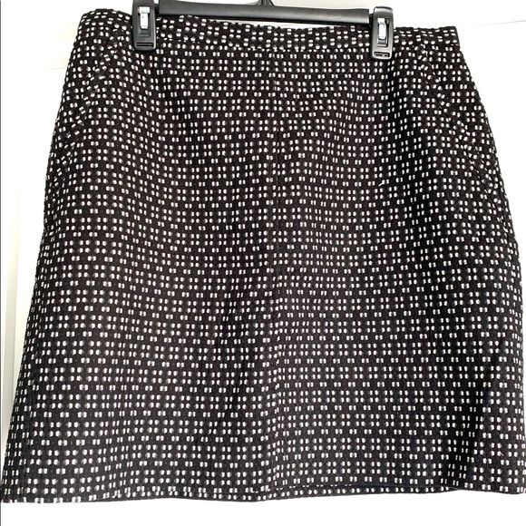 Anne Klein Black & White Short Mini Pencil Skirt Size 14 - Picture 1 of 9